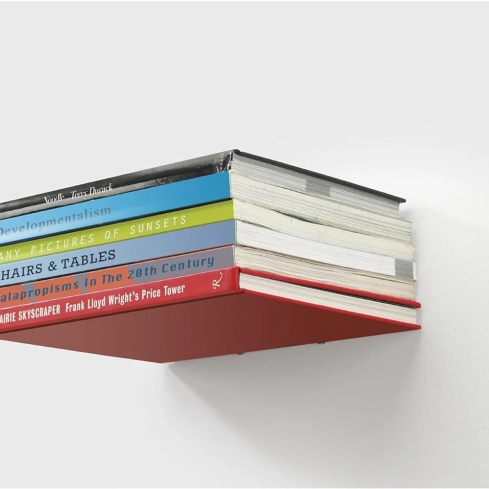 Umbra Conceal Floating Bookshelf - White Powder Coated Steel